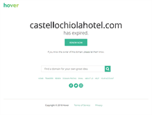 Tablet Screenshot of castellochiolahotel.com